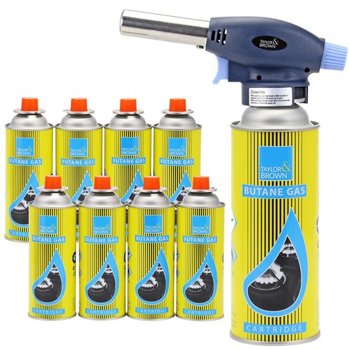 Blow torch butane gas cans - 8,