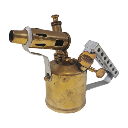 Vintage brass blow torch - torch, lamp
