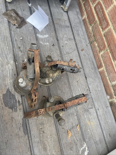 Old brass blow lamps - blow, or