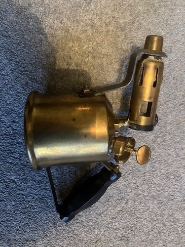 Vintage brass blow torch - , lamp