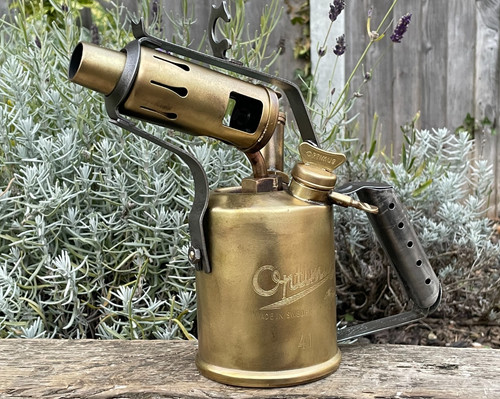 Vintage optimus 411 brass blow - 411,